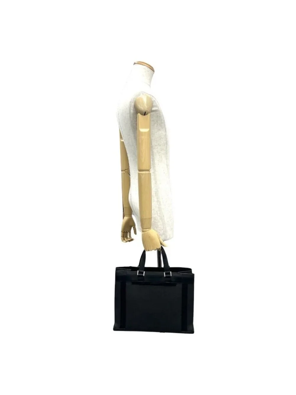 Louis Vuitton Kasbek PM Taiga Leather Tote Bag Business Black